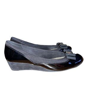 Anne Klein sport wedge pumps with bows at toe women’s size 10
